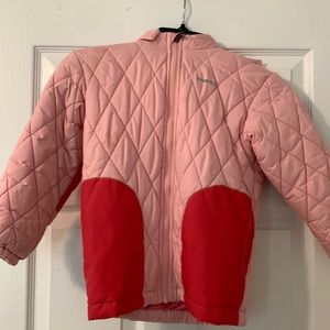 Toddler Girls Pink Patagonia hooded jacket 5 T